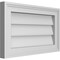 Ekena Millwork Vertical Surface Mount PVC Gable Vnt: Non-Functional, w/2"W x 1-1/2"H, Brickmould Frame, 20"W x 12"H GVPVE20X1202SN - alternate 4